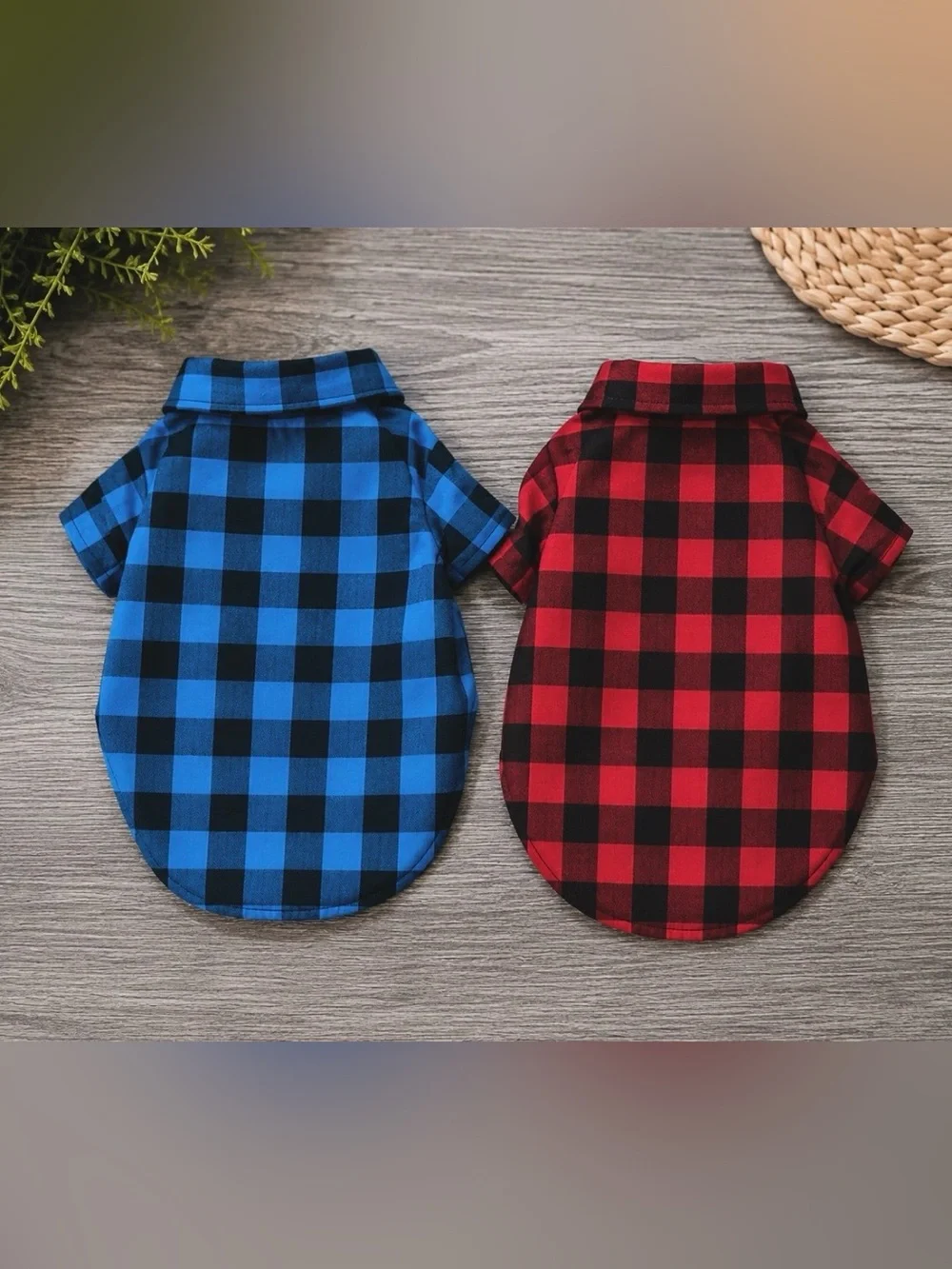 Dog Apperal Bundle: 2-Piece Shirt Set | Classic Dog Dress Shirts | Size: Mediums